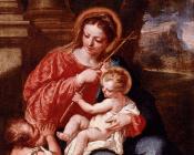 乔瓦尼 安东尼奥 格拉蒂 : Antonio Madonna And Child With Sain John The Baptist